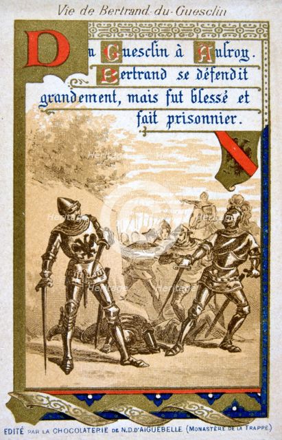 Scene from the life of Bertrand du Guesclin, (19th century). Artist: Unknown