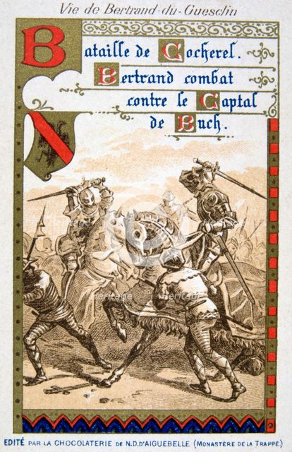 Scene from the life of Bertrand du Guesclin, (19th century). Artist: Unknown