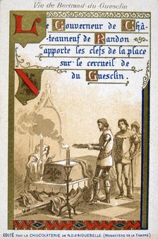 Scene from the life of Bertrand du Guesclin, (19th century)