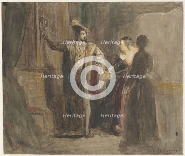 Scene from the life of King Francis I of France, 1822-1880. Creators: King Francis I of France, Reinier Craeyvanger.