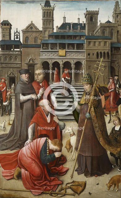Scene from the life of Saint Roch, 1517. Creator: Orley, Everaert (Everard), van (c. 1490-1527).