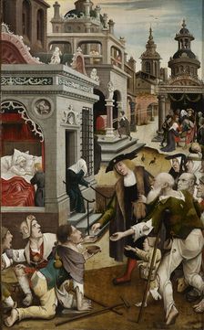Scene from the life of Saint Roch, 1517. Creator: Orley, Everaert (Everard), van (c. 1490-1527)