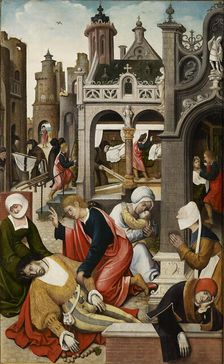 Scene from the life of Saint Roch, 1517. Creator: Orley, Everaert (Everard), van (c. 1490-1527)