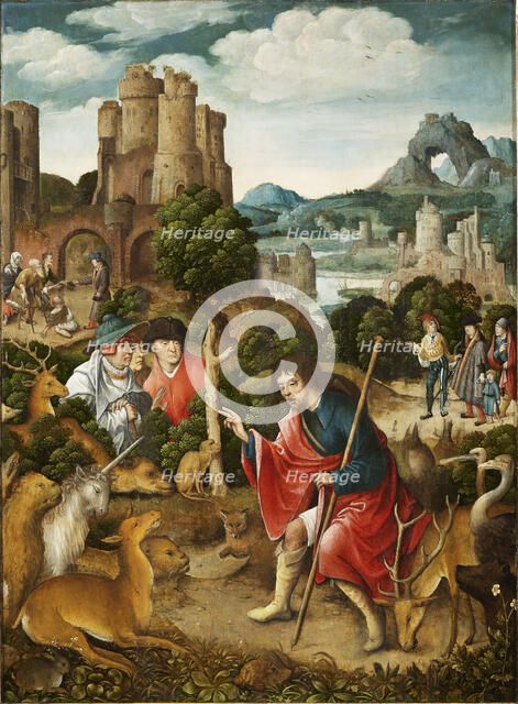 Scene from the life of Saint Roch, 1517. Creator: Orley, Everaert (Everard), van (c. 1490-1527).