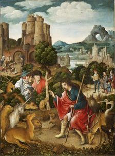 Scene from the life of Saint Roch, 1517. Creator: Orley, Everaert (Everard), van (c. 1490-1527)