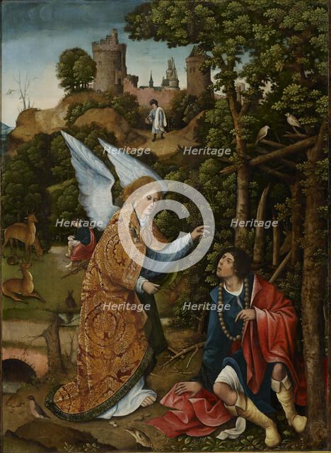 Scene from the life of Saint Roch, 1517. Creator: Orley, Everaert (Everard), van (c. 1490-1527).