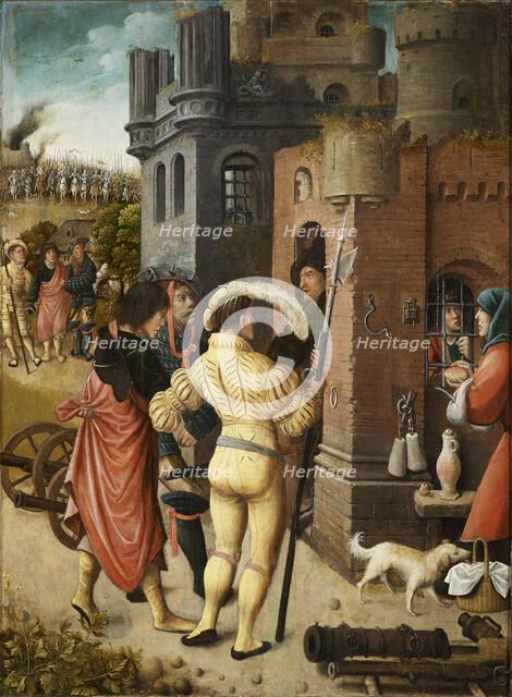 Scene from the life of Saint Roch, 1517. Creator: Orley, Everaert (Everard), van (c. 1490-1527).