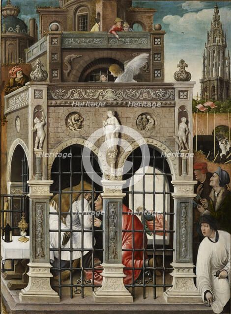 Scene from the life of Saint Roch, 1517. Creator: Orley, Everaert (Everard), van (c. 1490-1527).