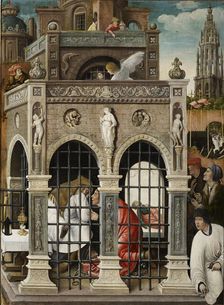 Scene from the life of Saint Roch, 1517. Creator: Orley, Everaert (Everard), van (c. 1490-1527)