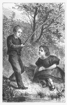 Scene from The Mill on the Floss by George Eliot, c1880. Artist: Walter-James Allen