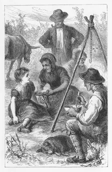 Scene from The Mill on the Floss by George Eliot, c1880. Artist: Walter-James Allen