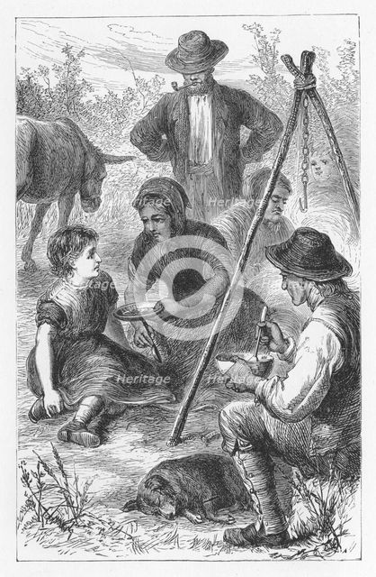 Scene from The Mill on the Floss by George Eliot, c1880. Artist: Walter-James Allen