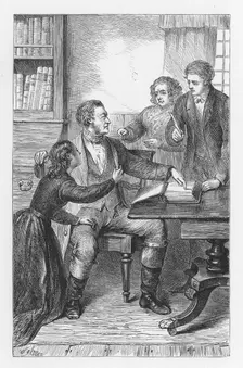 Scene from The Mill on the Floss by George Eliot, c1880. Artist: Walter-James Allen