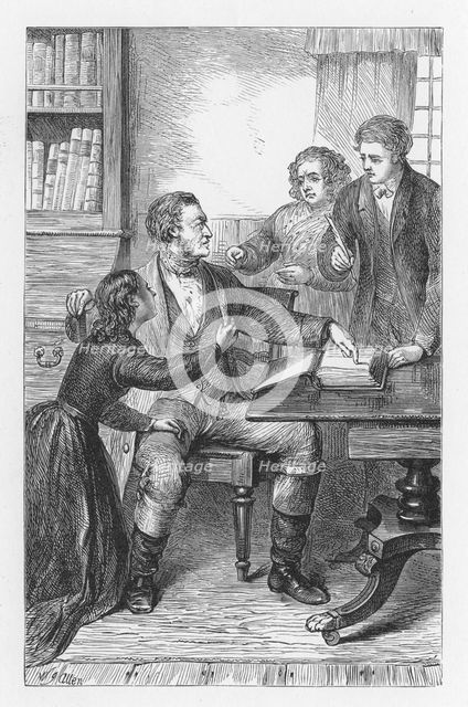 Scene from The Mill on the Floss by George Eliot, c1880. Artist: Walter-James Allen