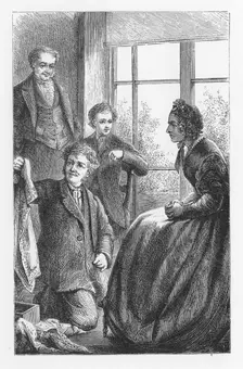 Scene from The Mill on the Floss by George Eliot, c1880. Artist: Walter-James Allen