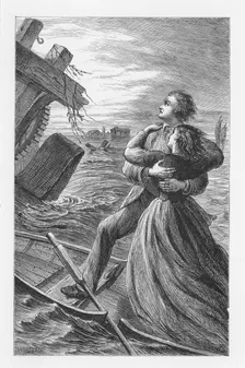 Scene from The Mill on the Floss by George Eliot, c1880. Artist: Walter-James Allen