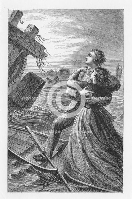 Scene from The Mill on the Floss by George Eliot, c1880. Artist: Walter-James Allen