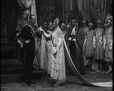 Scene from the Musical Princess Charming: the Actor George Grossmith Standing in Uniform..., 1920s. Creator: British Pathe Ltd