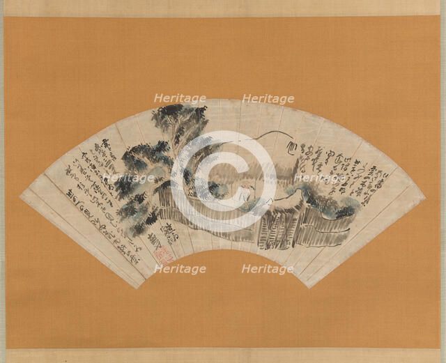 Scene from The Narrow Road to the Deep North (Oku no hosomichi) , ca. 1780. Creator: Yosa Buson.