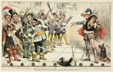Scene from the New National Operetta, from Puck, 1883. Creator: Joseph Keppler