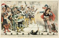 Scene from the New National Operetta, from Puck, 1883. Creator: Joseph Keppler