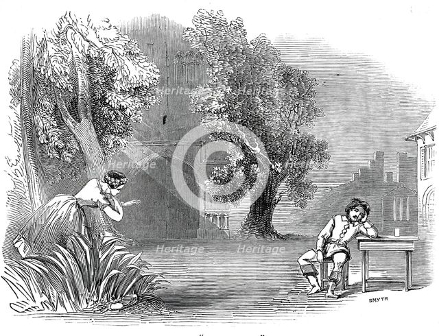 Scene from the new opera of "The Fairy Oak", at the Drury Lane Theatre, 1845. Creator: Smyth.