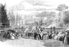 Scene from the new opera, "Love's Triumph", at Covent Garden, 1862. Creator: Unknown
