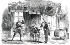 Scene from the New Comedy of "The Catspaw", at the Haymarket Theatre, 1850. Creator: Unknown