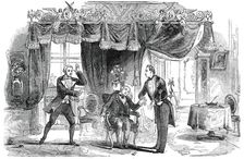 Scene from the New Comedy of "The Catspaw", at the Haymarket Theatre, 1850. Creator: Unknown