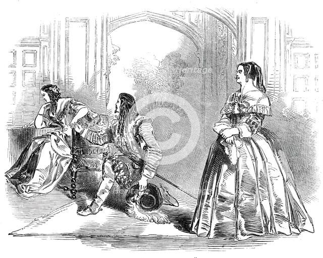 Scene from the new comedy of "The Maiden Aunt", at the Haymarket Theatre, 1845. Creator: Unknown.