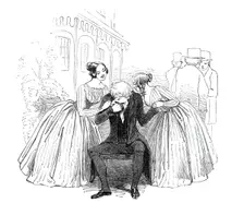 Scene from the new comedy of "Old Heads and Young Hearts", at the Haymarket Theatre, 1844. Creator: Unknown