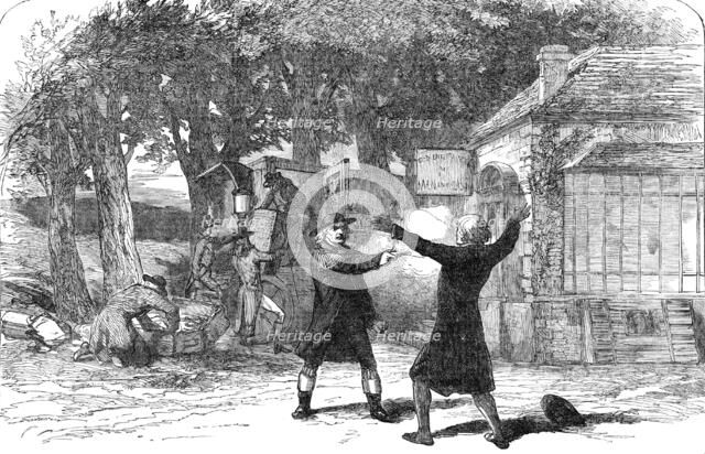 Scene from the New Drama of "The Courier of Lyons", at the Princess' Theatre, 1854. Creator: Unknown.