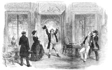 Scene from the New Drama of "The Evil Genius", at the Haymarket Theatre, 1856. Creator: Smyth