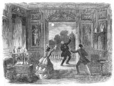 Scene from the new drama of "The Old Chateau", at the Haymarket Theatre, 1854. Creator: Unknown