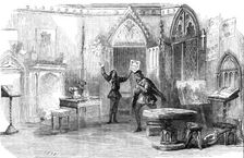 Scene from the New Play of "The First Printer", at the Princess Theatre, 1856. Creator: Unknown
