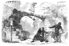Scene from the New Play of "The Templar", at the Princess Theatre, 1850. Creator: Walter George Mason