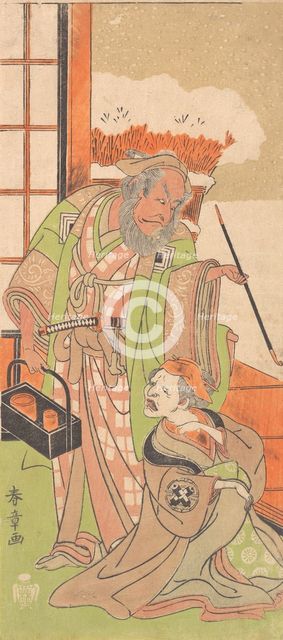 Scene From the Second Act of the Drama "Kawaranu Hana Sakae Hachinoki", 12th month, 1769. Creator: Shunsho.
