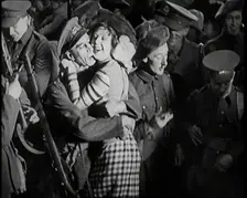 Scene from the Short Silent Feature Film Poppies of Flanders A Group of Male Actors..., 1920s. Creator: British Pathe Ltd