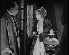 Scene from the Short Silent Feature Film Poppies of Flanders A Female Actor and a Male..., 1920s. Creator: British Pathe Ltd