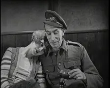 Scene from the Short Silent Feature Film Poppies of Flanders A Female Actor and a Male..., 1920s. Creator: British Pathe Ltd