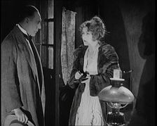 Scene from the Short Silent Feature Film Poppies of Flanders A Female Actor and a Male..., 1920s. Creator: British Pathe Ltd