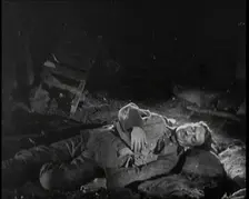 Scene from the Short Silent Feature Film Poppies of Flanders A Male Actor Portraying a..., 1920s. Creator: British Pathe Ltd
