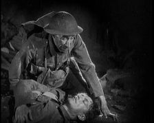 Scene from the Short Silent Feature Film Poppies of Flanders Two Male Actors..., 1920s. Creator: British Pathe Ltd