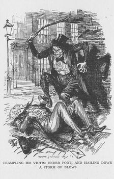 Scene from The Strange Case of Dr Jekyll and Mr Hyde by Robert Louis Stevenson, 1927. Artist: Edmund Joseph Sullivan