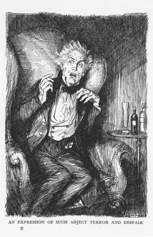Scene from The Strange Case of Dr Jekyll and Mr Hyde by Robert Louis Stevenson, 1927. Artist: Edmund Joseph Sullivan