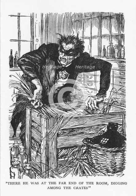 Scene from The Strange Case of Dr Jekyll and Mr Hyde by Robert Louis Stevenson, 1927. Artist: Edmund Joseph Sullivan