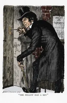 Scene from The Strange Case of Dr Jekyll and Mr Hyde by Robert Louis Stevenson, 1927. Artist: Edmund Joseph Sullivan