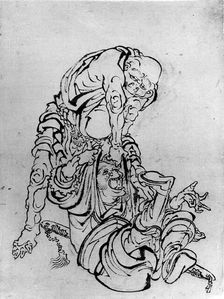 Scene from the Suikoden, 18th-19th century. Creator: School of Katsushika Hokusai