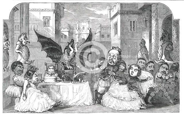 Scene from the Pantomime of "Harlequin and the Dragon of Wantley", at Sadler's Wells Theatre, 1850. Creator: Unknown.