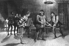 Scene from the performance of Henry IV. Part I., by the Irving Dramatic Club at the Lyceum Theat Creator: Unknown